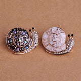 Enamel Abalone Shell Snail Brooch for Men and Women