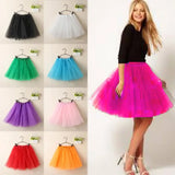 Women’s Vintage Tulle Mini Skirt for Summer Parties