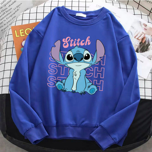Women's Cartoon Angel Hoodie - Casual Crew Neck Sweatshirt