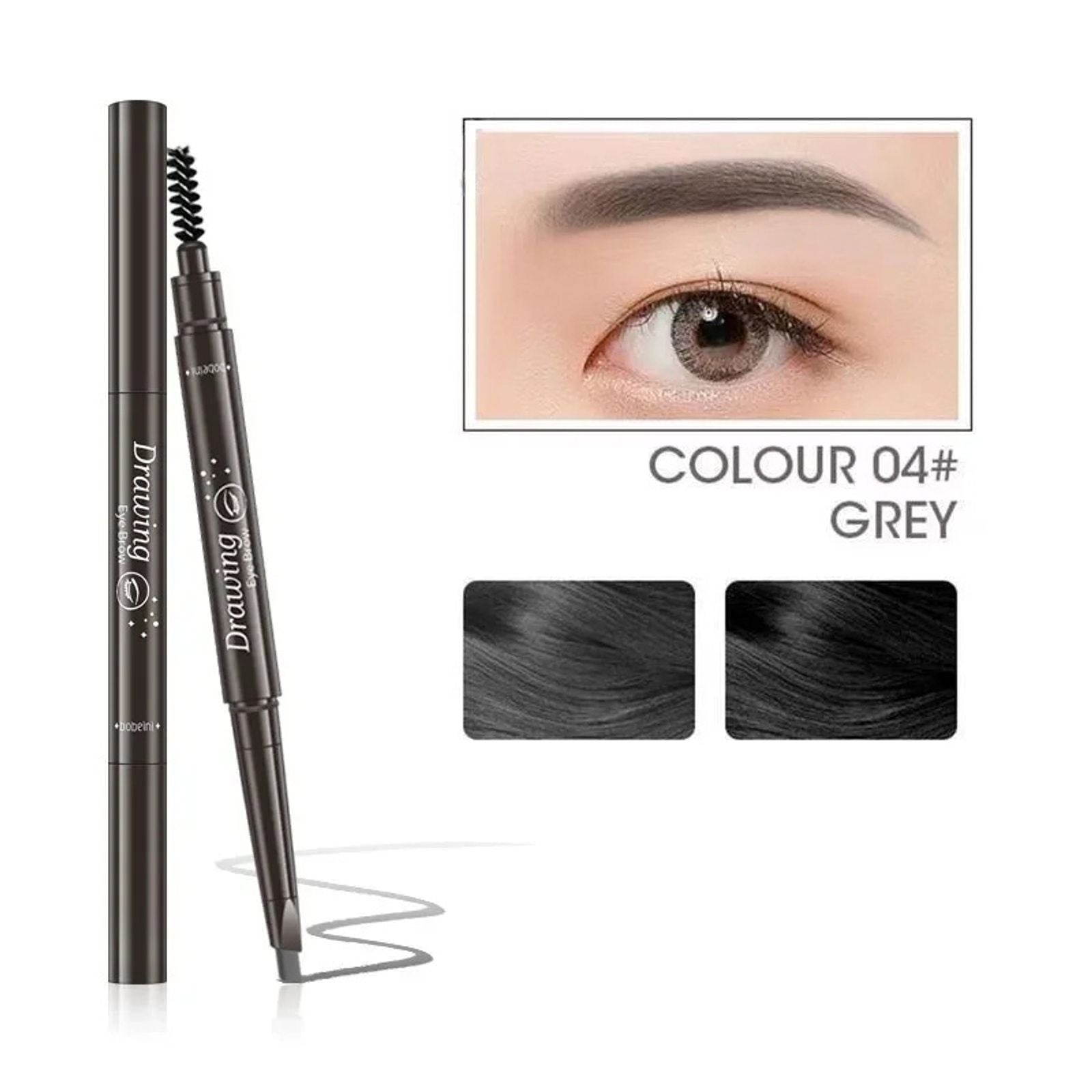 2 in 1 Waterproof Eyebrow Pencil - Long Lasting & Easy to Use
