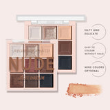 9-Color Matte & Shimmer Eyeshadow Palette - Soft Milk Tea Tones