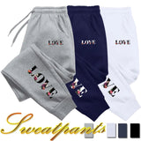 Womens LOVE Letter Print Luxury Sweatpants