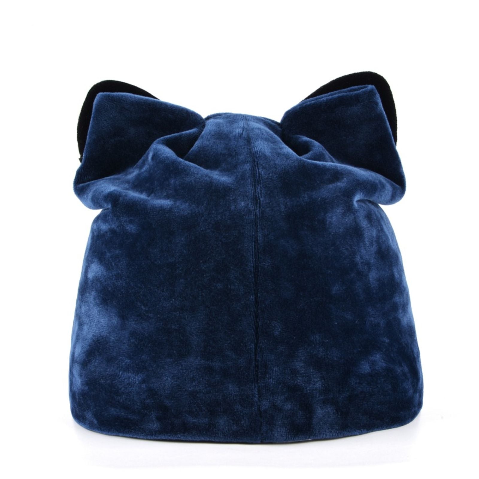 Women's Warm Velvet Cat Beanie with Flashing Rhinestones