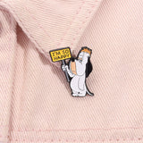 Cute Cartoon Dog Enamel Pin - Funny Animation Brooch