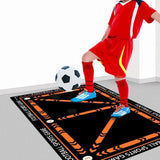 Soccer Training Mat with Multi-Color Line Markings