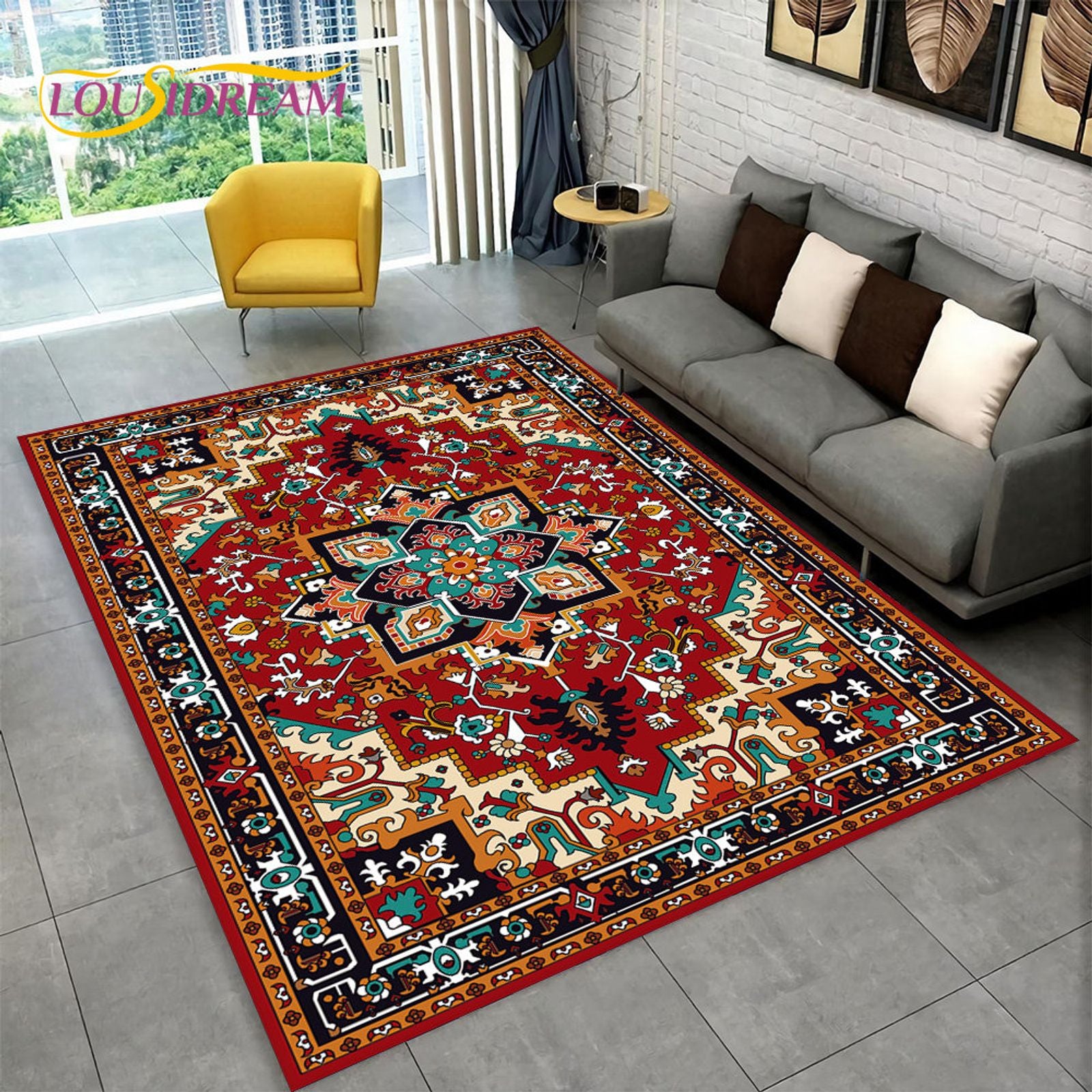 Large Turkey Persian Bohemian Area Rug for Living Room