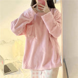 Thick Warm Women's Fleece Pajamas Set
