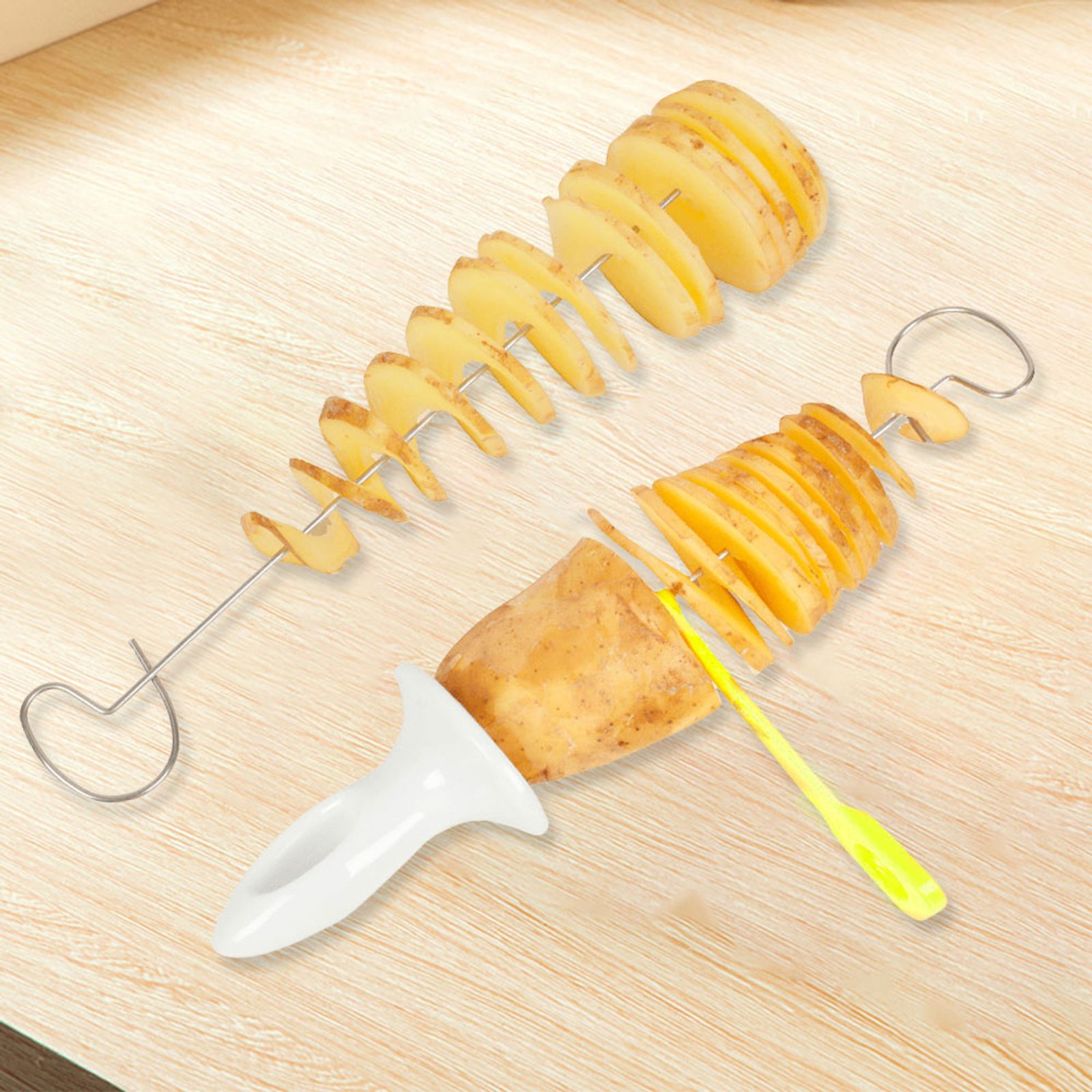 Spiral Potato Cutter with Stainless Steel Sticks