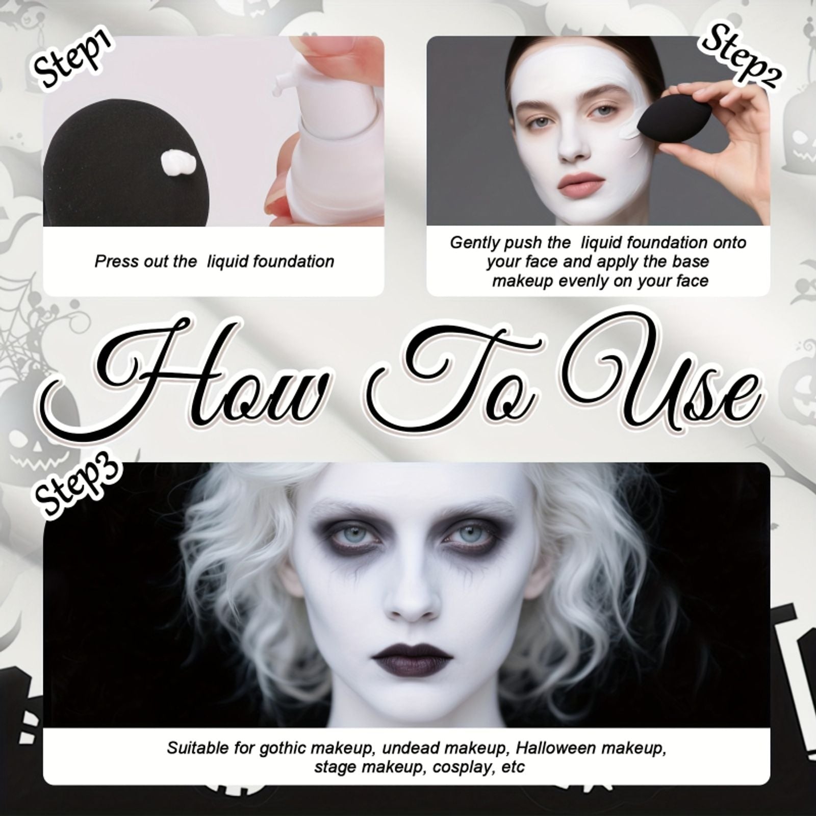 Pure White Liquid Foundation - Long-lasting Adjuster