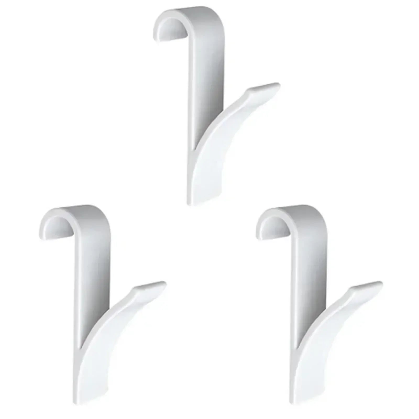White Clear Hanger Clips for Towels and Scarves