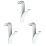 White Clear Hanger Clips for Towels and Scarves