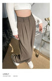 Elegant Wide Leg Pants for Women - High Waist Black Trousers