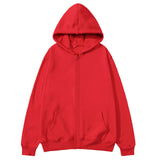 Men's and Women's Fleece Zipper Hoodie Jacket