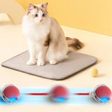Automatic Rolling Electric Cat Ball Toy with Faux Tail