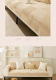 Non-Slip Plush Sofa Cover for Winter Comfort
