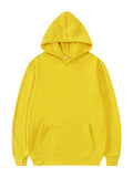 Men's and Women's Hooded Solid Color Sweatshirt