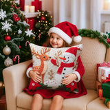 4pcs Merry Christmas Cushion Covers for Home Decoration