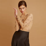 Long-Sleeved Bodysuit for Women - Slim Fit Party Wear