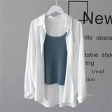 Sun Protection Loose Fit Thin Chiffon Women's Casual Shirt