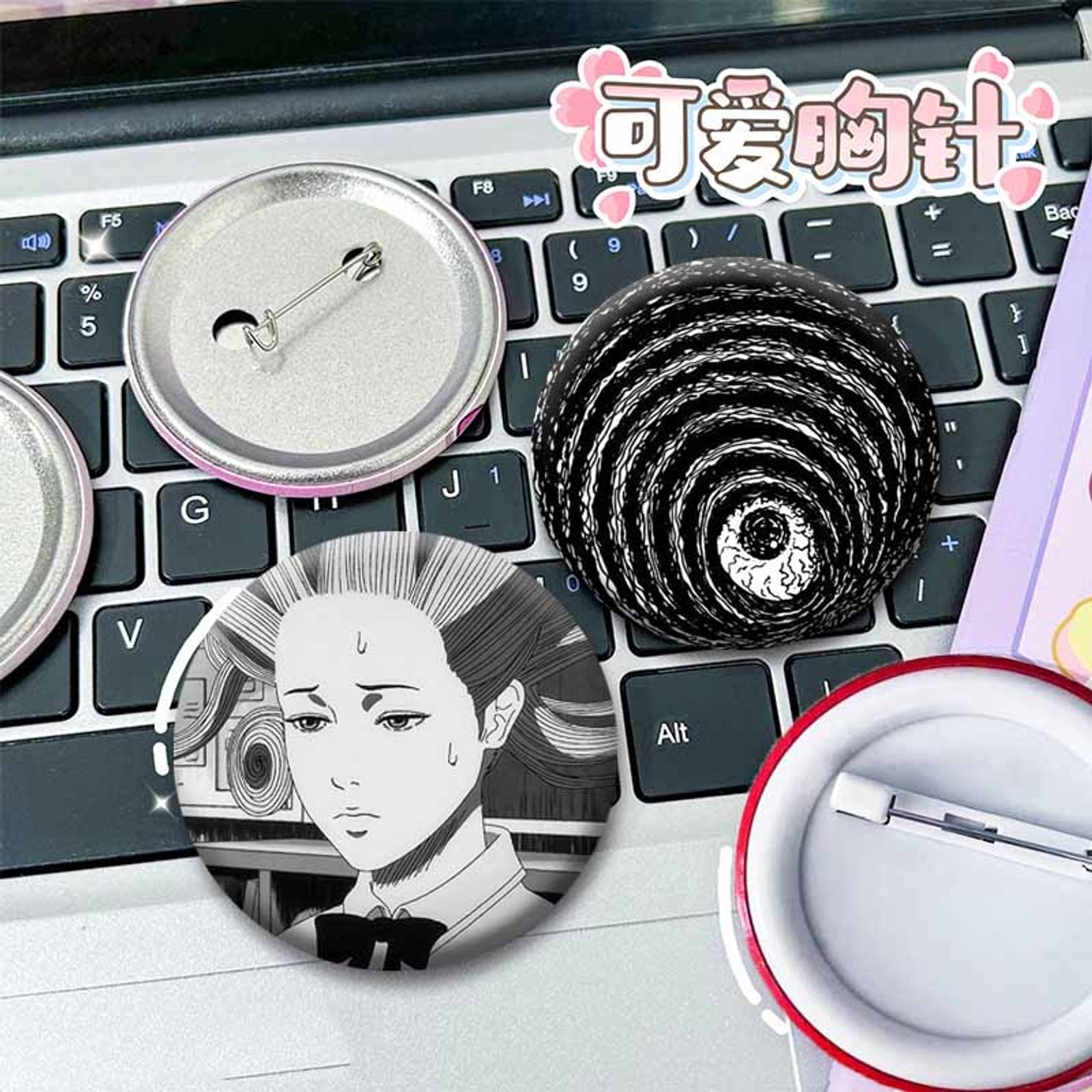 Anime Tomie Soft Button Pins Junji Ito Characters Brooch