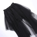 High-Waisted Irregular Skirt for Women - Gothic Style
