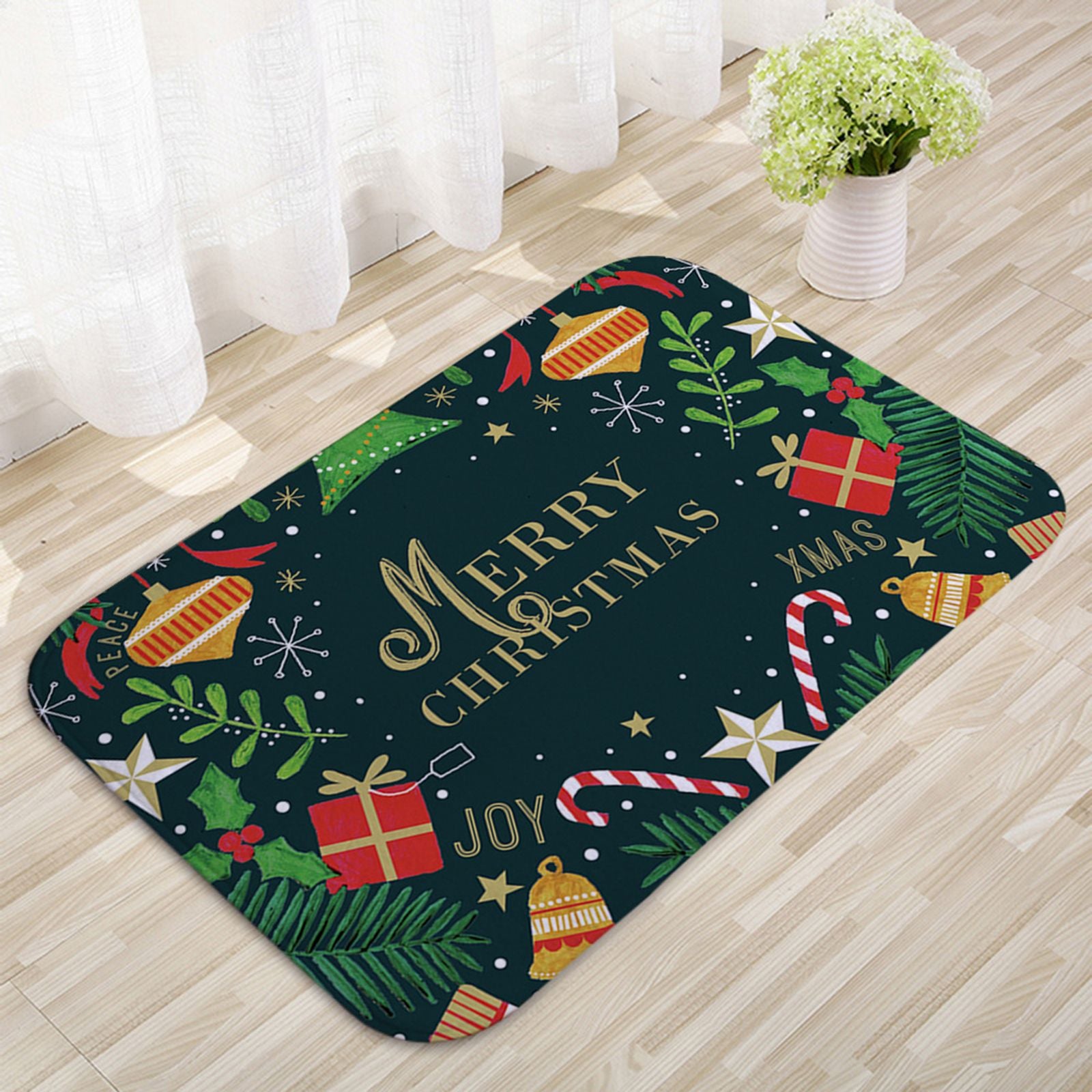 Santa Claus Christmas Door Mat - Outdoor Holiday Decor
