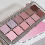 12-Color Matte Eyeshadow Palette in Tea Apricot