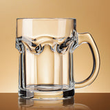 Lilac Thickened Glass Beer Mug - 405-500ml Heavy Duty Cup