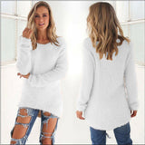 Plus Size Women's Warm Knitted Pullover Sweater