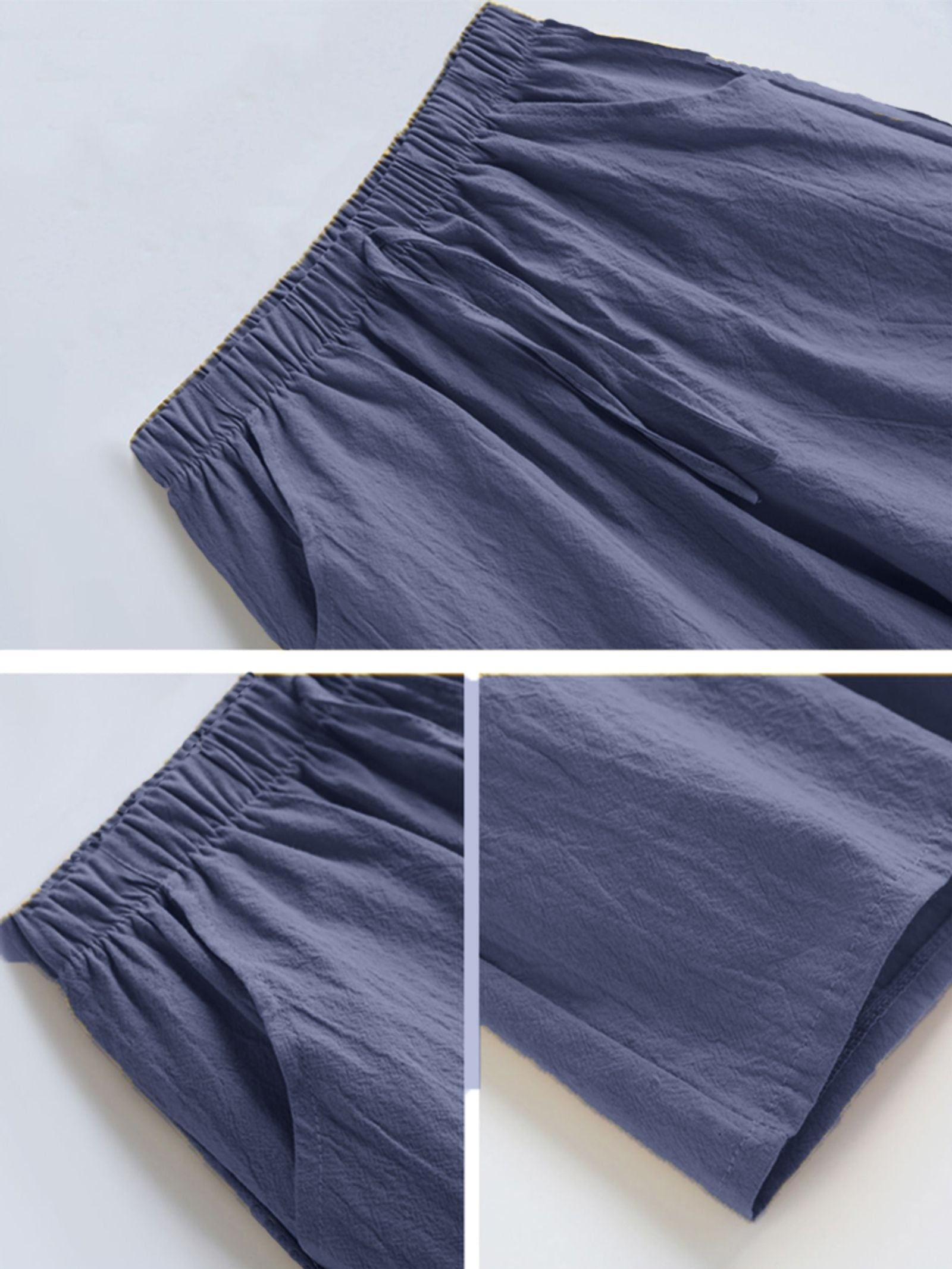 High Waisted Casual Linen Shorts for Women