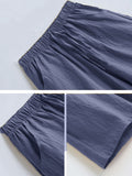 High Waisted Casual Linen Shorts for Women