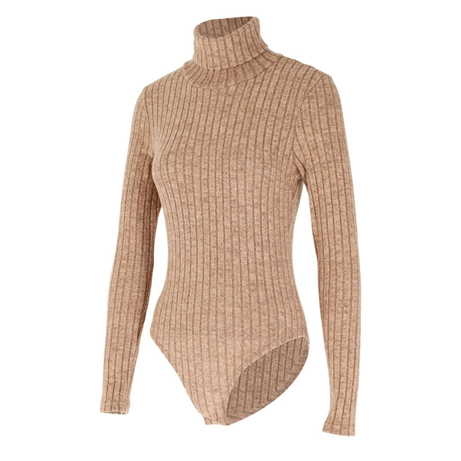 Autumn Women’s Solid Turtleneck Bodysuit