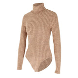 Autumn Women’s Solid Turtleneck Bodysuit