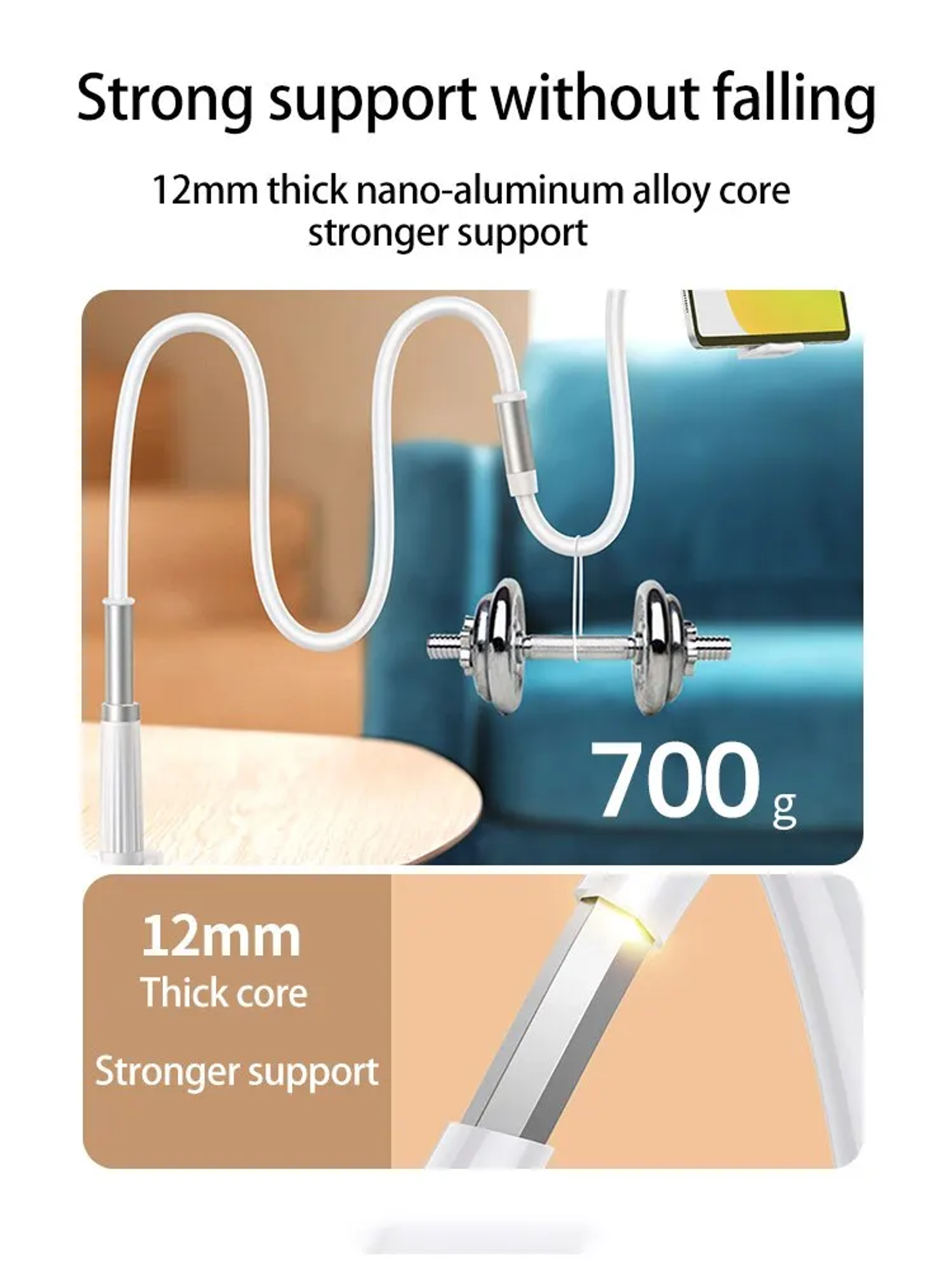 Adjustable Universal Mobile Phone Stand for Selfies and Streaming