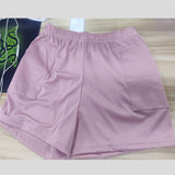 Summer Solid Color High Waist Wide Leg Shorts