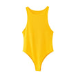 Summer Solid Bodycon Bodysuits for Women