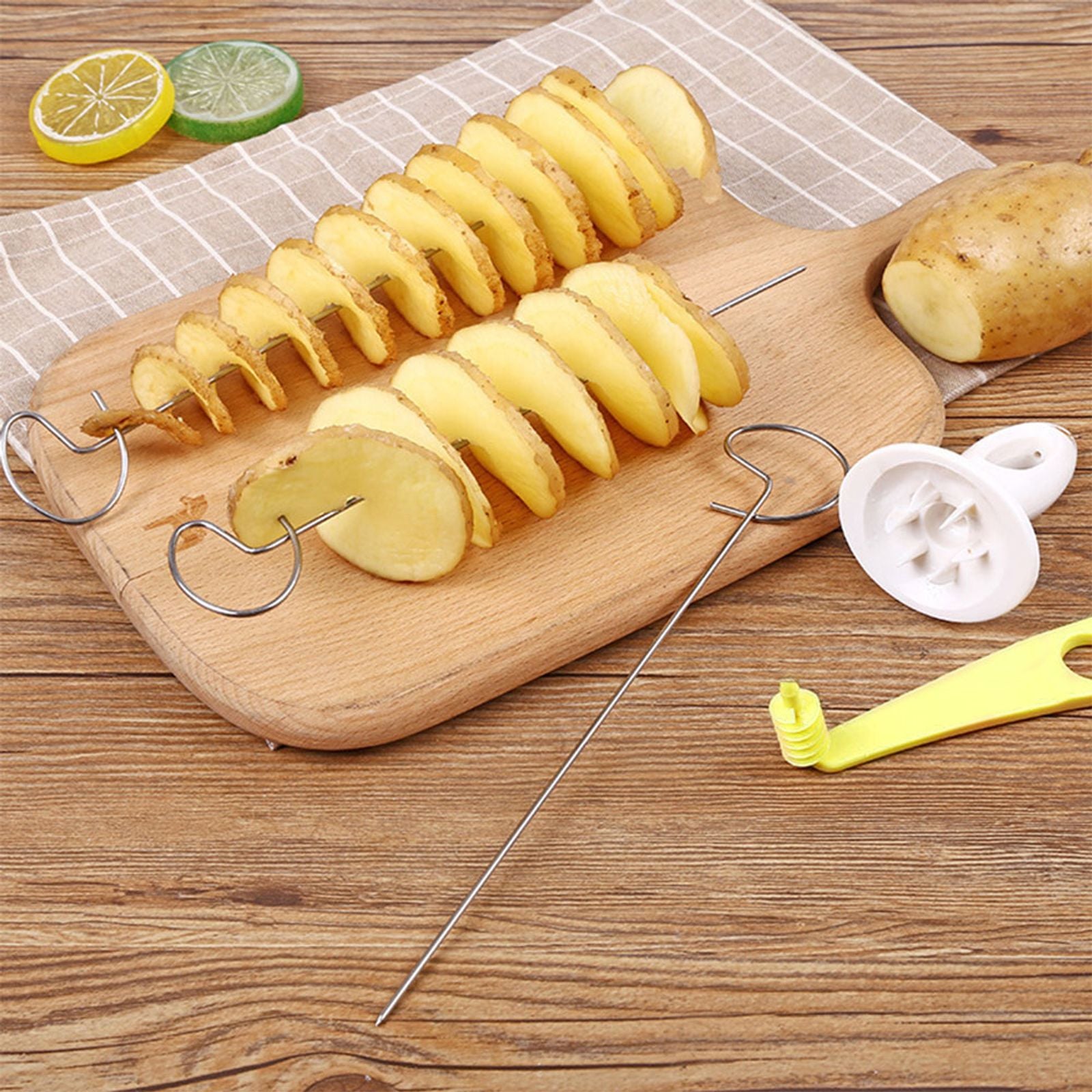 Spiral Potato Cutter with Stainless Steel Sticks