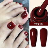 TARTU 8ml Gel Nail Polish - Rose Pink, Red, Gray, Burgundy