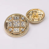 10pcs Diamond-Studded Rhinestone Round Shank Buttons