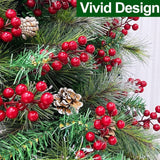 Artificial Red Berries Bouquets for Christmas Decorations