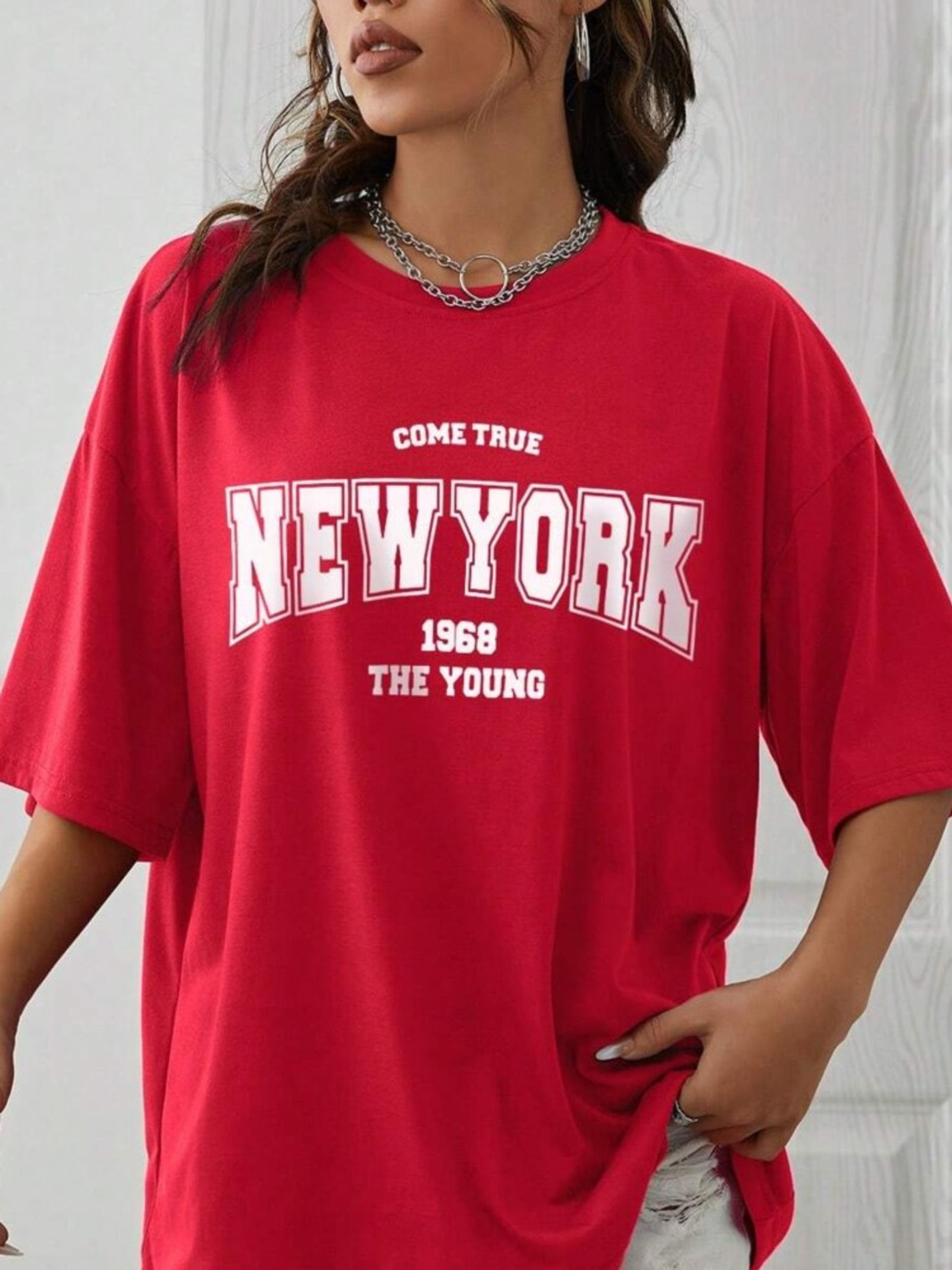 When 1968 The New York Is Young Oversized Cotton T-Shirt