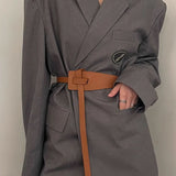 Luxury Designer Belt for Women - Soft PU Leather