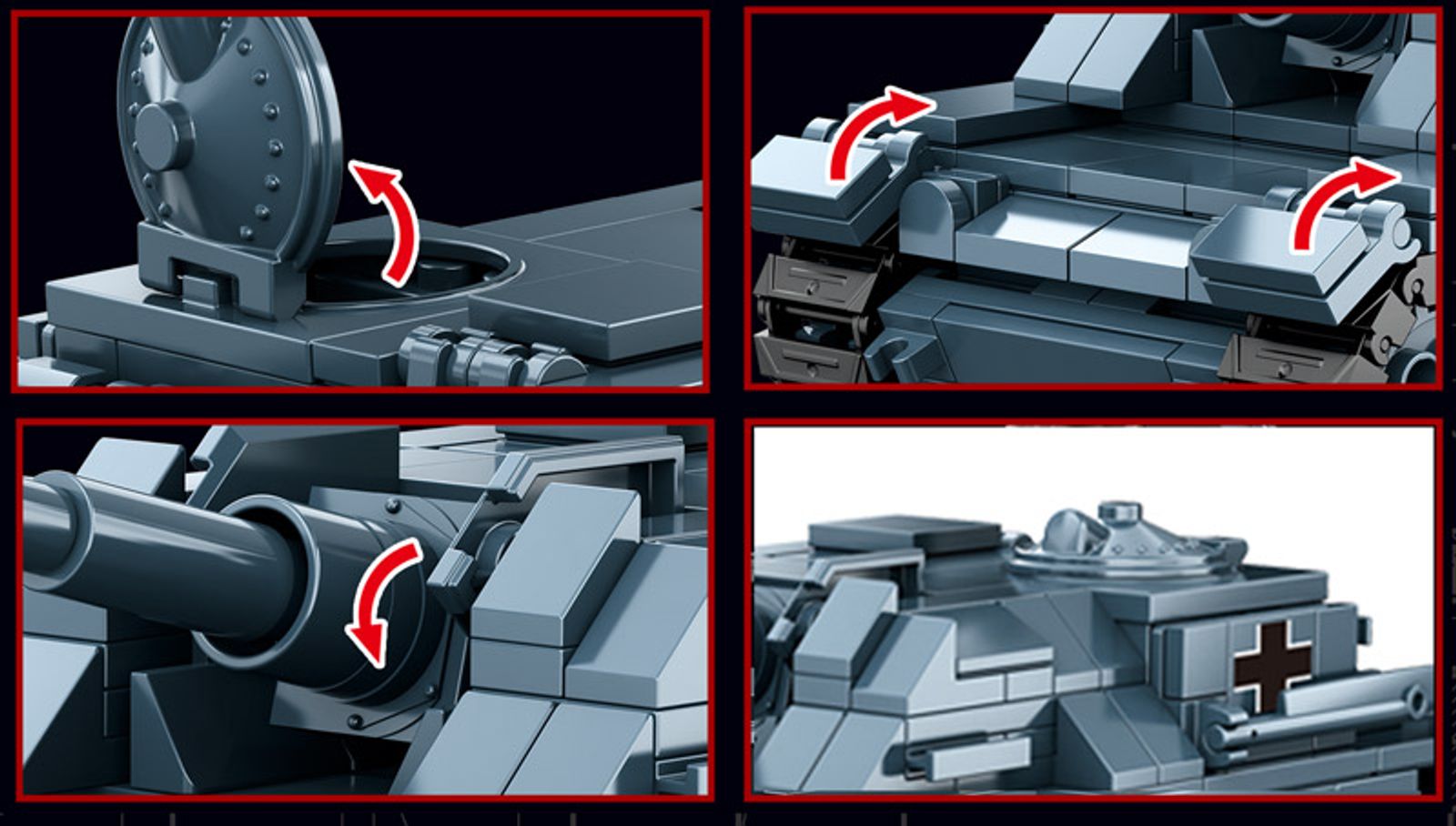 WW2 Army Soldiers Armor Halftrack Tank Building Blocks