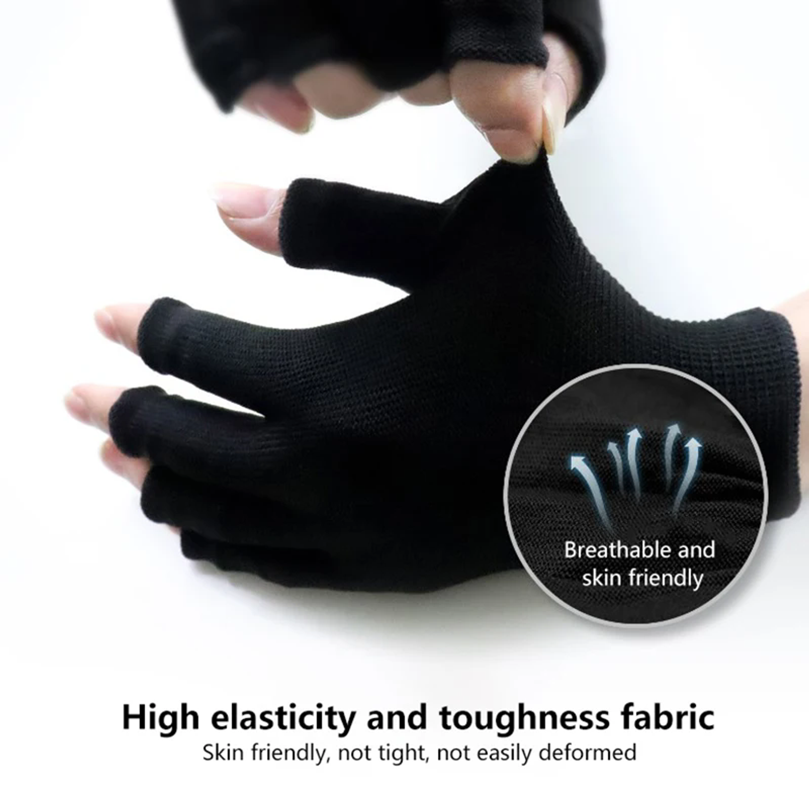 Wear-resistant Black Work Gloves for Men and Women