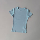 Women's Short Sleeve T-Shirt for Running and Yoga