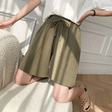Women’s Summer Cotton Linen Shorts with Pockets