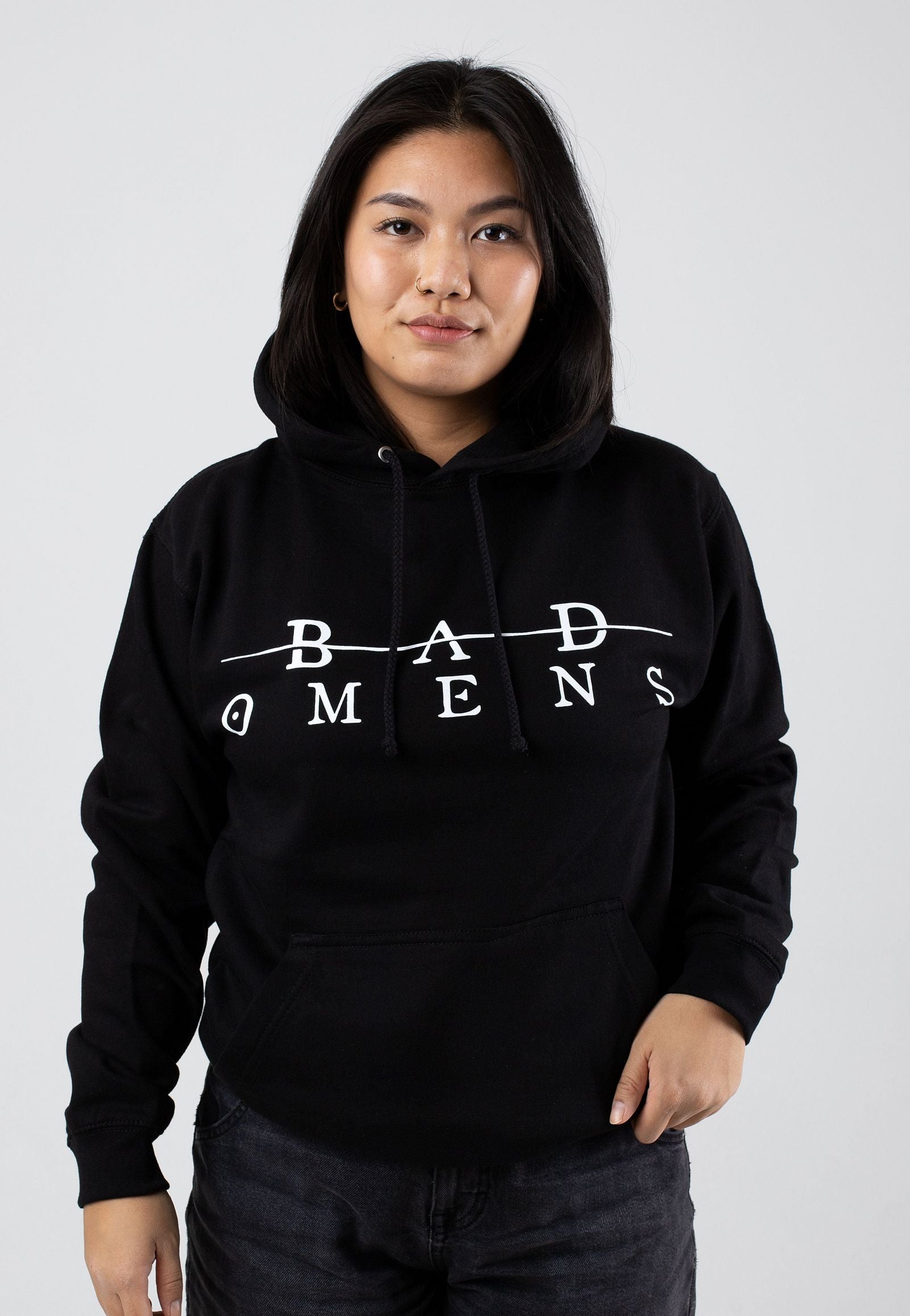 Bad Omens Moth Printed Oversized Hoodie
