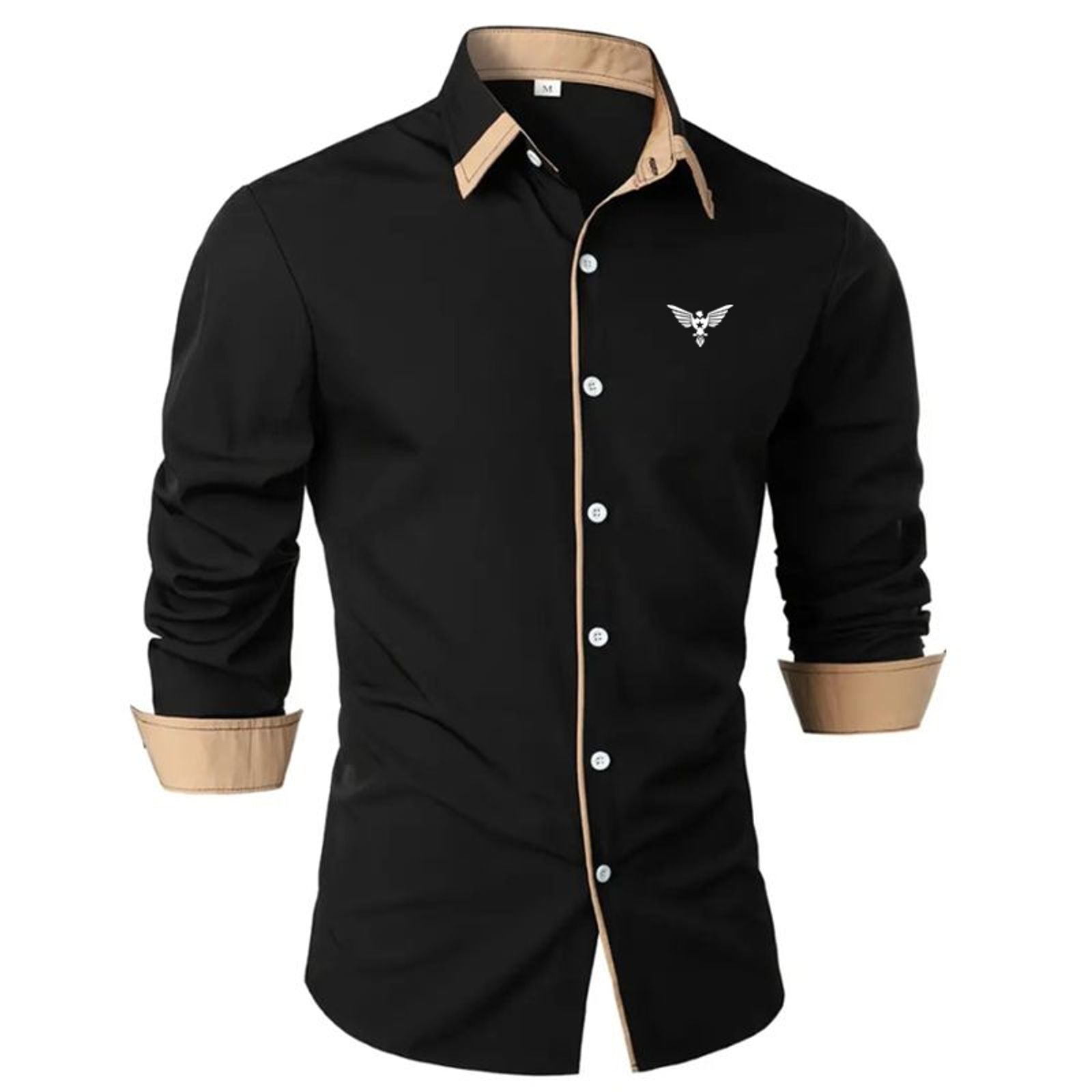 Men's Long Sleeve Button-Up Dress Shirt