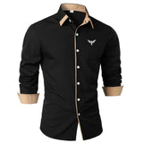 Men's Long Sleeve Button-Up Dress Shirt