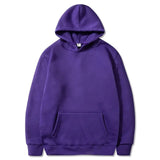 Men's and Women's Hooded Solid Color Sweatshirt